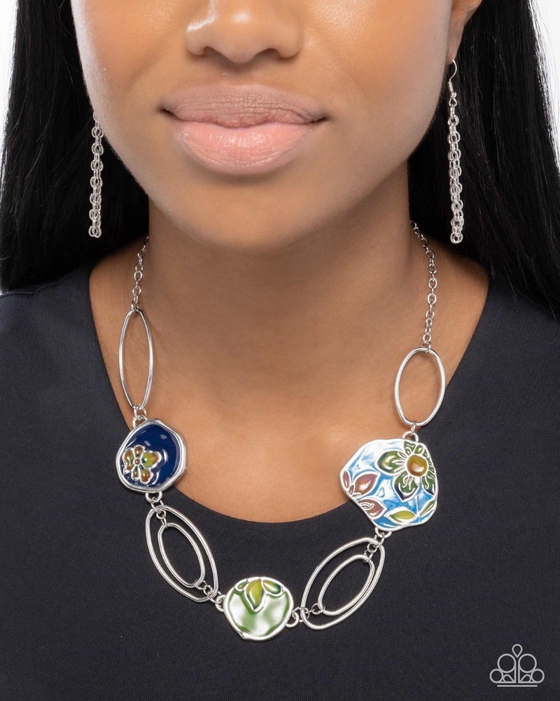 Stained Glass Multicolor Statement Necklace by Paparazzi Jewelry