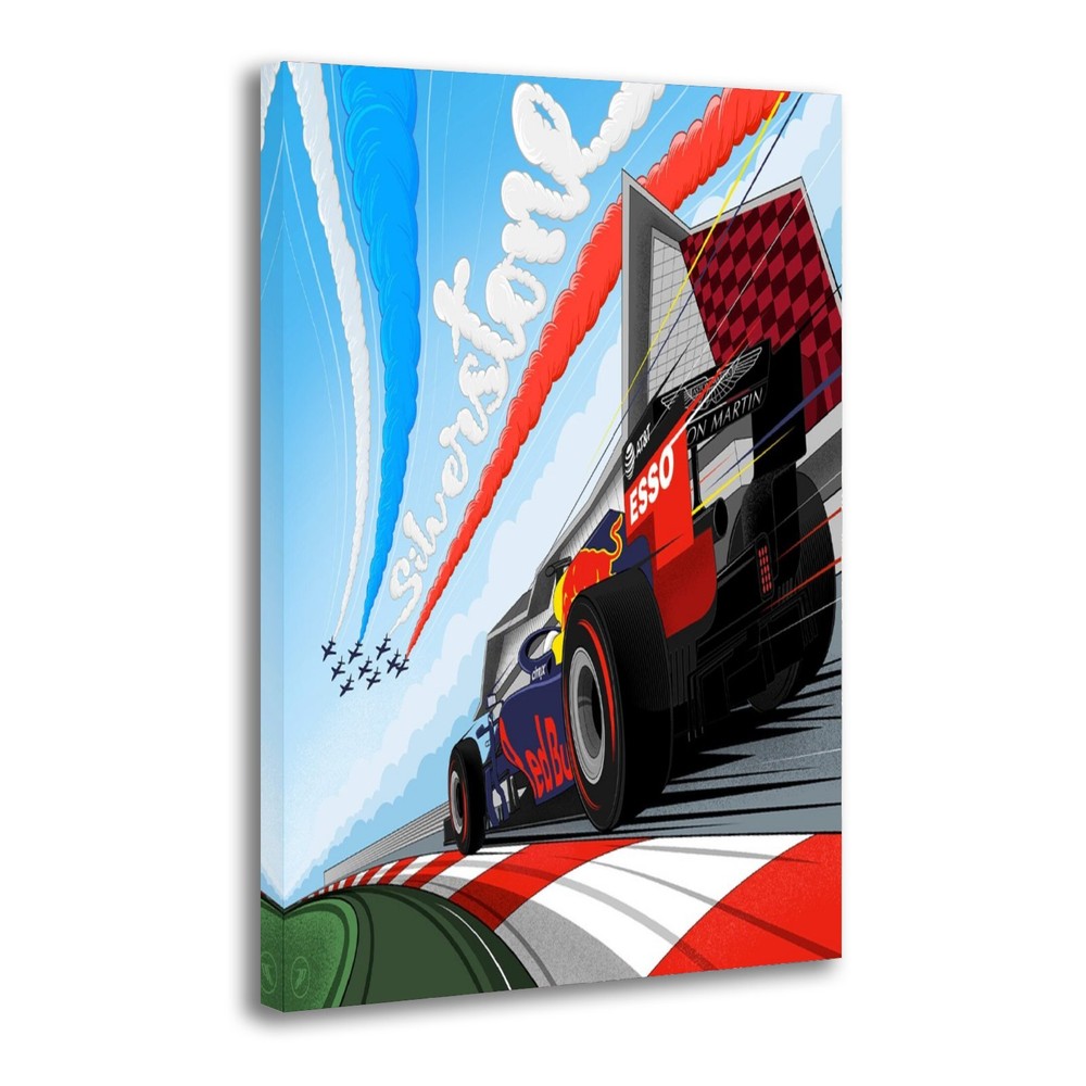 F1 Silverstone RedBull Racing Canvas Painting Wall Art Home Decor