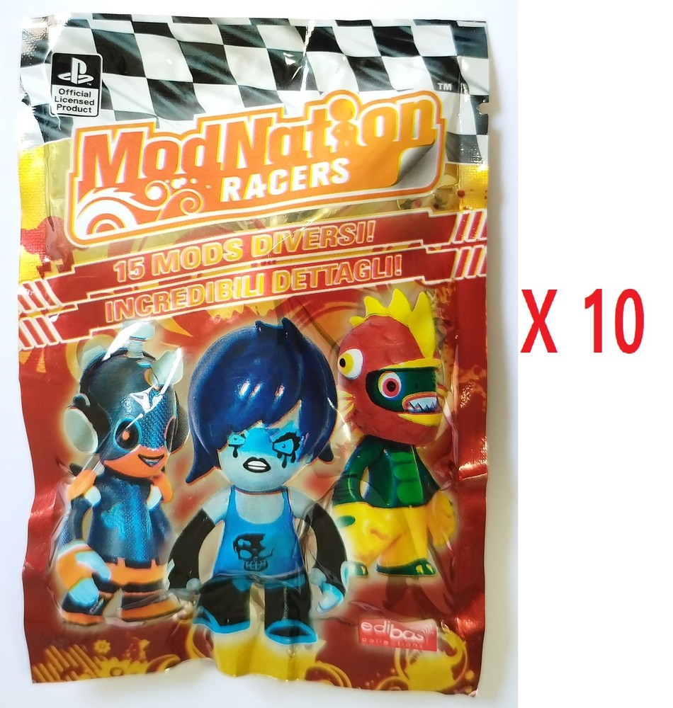 ModNation Racers Lot 10 Blind Packs Figurine Edibas