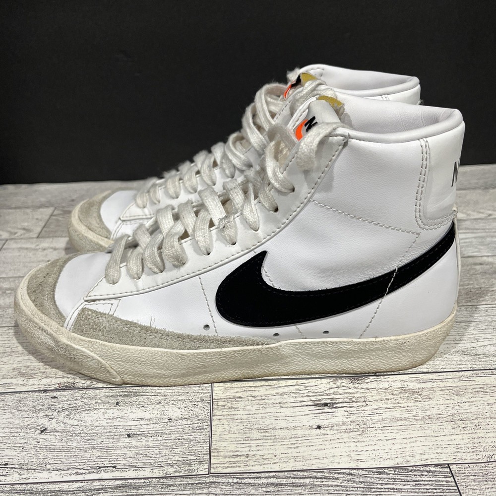 Nike Blazer Mid 77 White Black Women's Shoes Size 6.5
