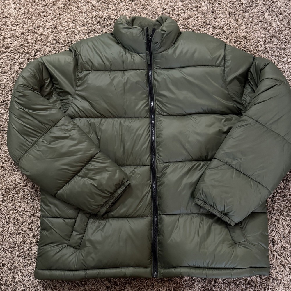 Men's Green Puffer Jacket Old Navy XL