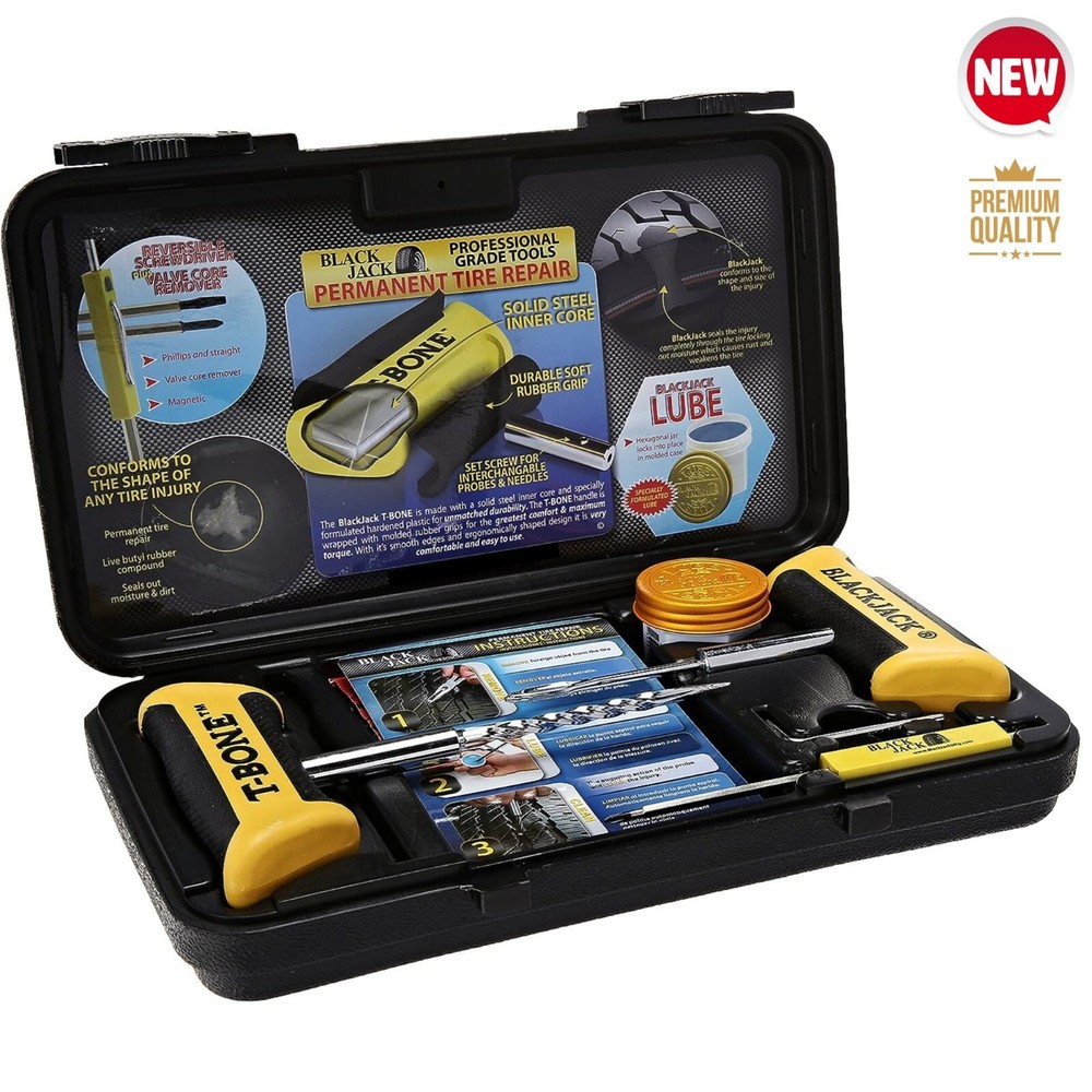 Heavy Duty Emergency Roadside Tire Repair Kit for Car Pickup/ Semi Truck Trailer