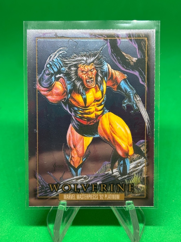 2024 Skybox Marvel Masterpieces 92 Platinum #94 Wolverine Card
