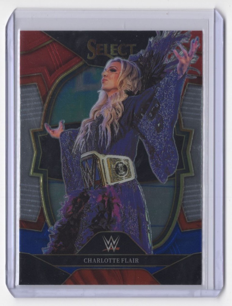 2023 Panini Select WWE Red Blue Charlotte Flair #22