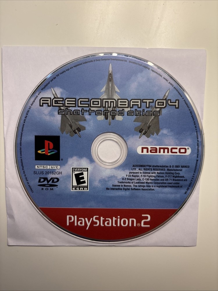 Ace Combat 04: Shattered Skies - Sony Playstation 2 PS2 Disc Only