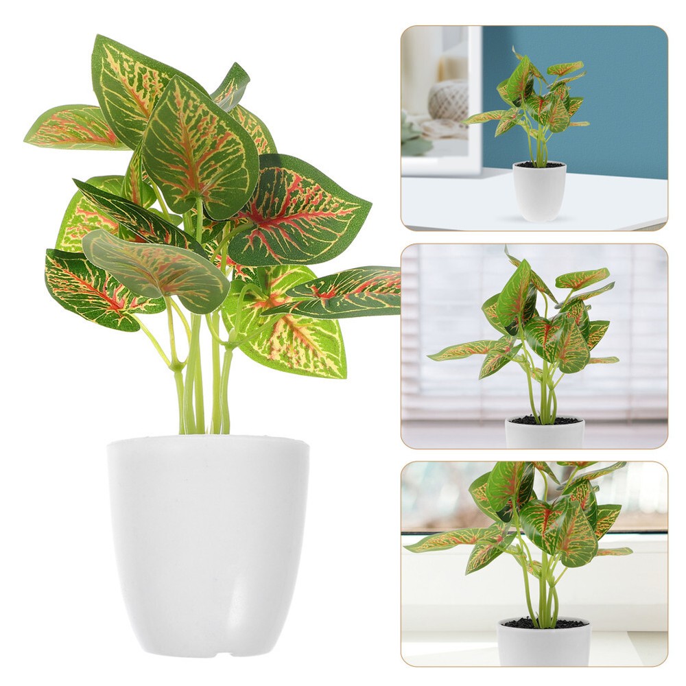 Artificial Bonsai Plant - Small Simulated Potted Decor for Office or Home