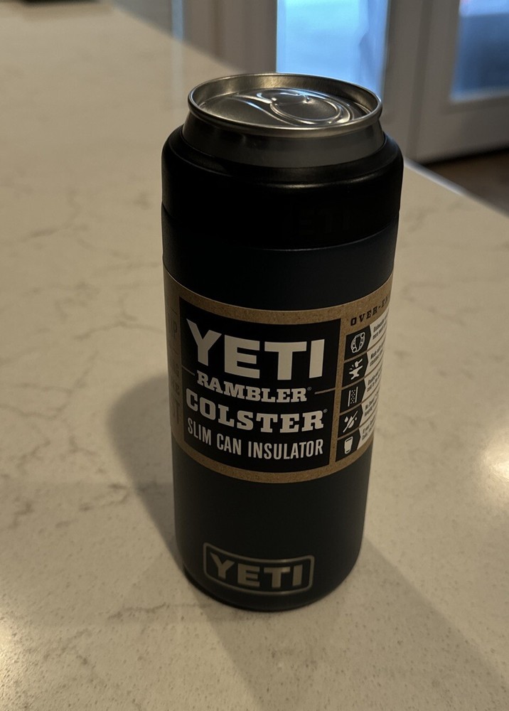 Yeti Rambler Colster Slim Can Insulator - Navy Blue