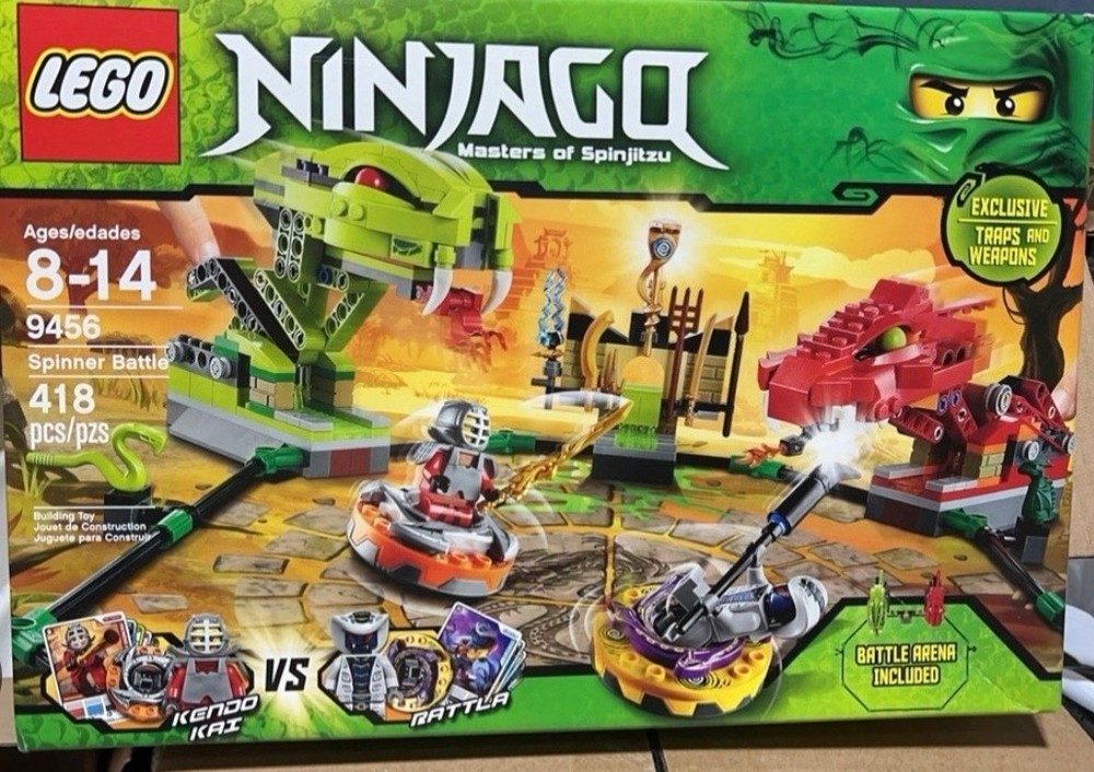 LEGO Ninjago 9456 Spinner Battle Arena Retired Complete Minifigs Manual