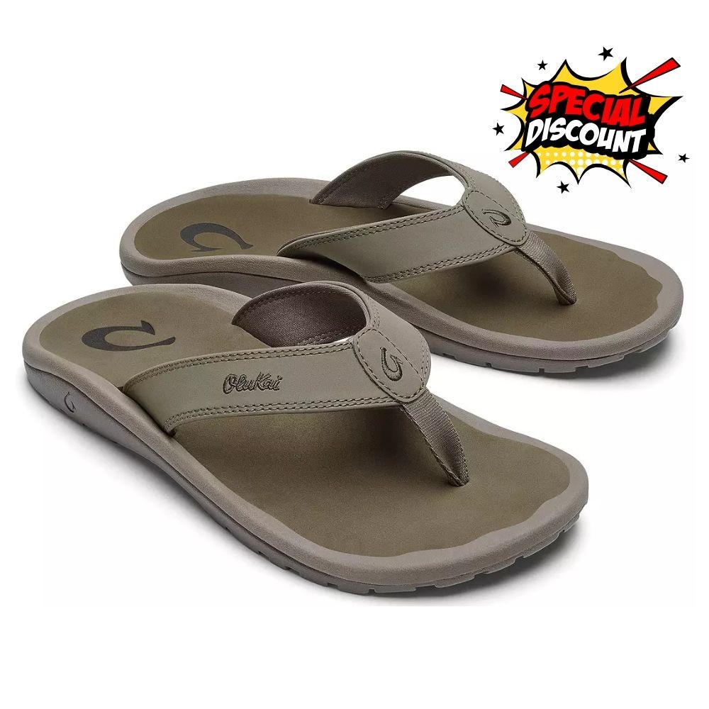 ✨SALE🎁 OluKai Men's ‘Ohana Flip Flop Size 7.0-15.0 Clay/Mustang