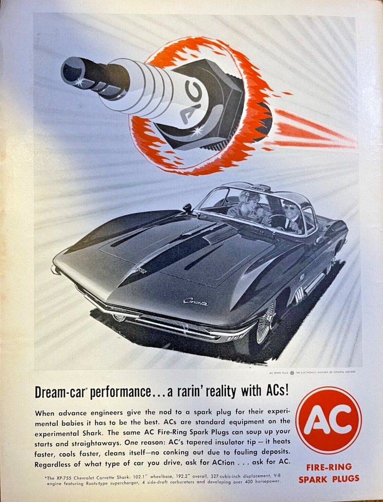 1962 AC Fire Ring Spark Plugs for Corvette Optimize Performance