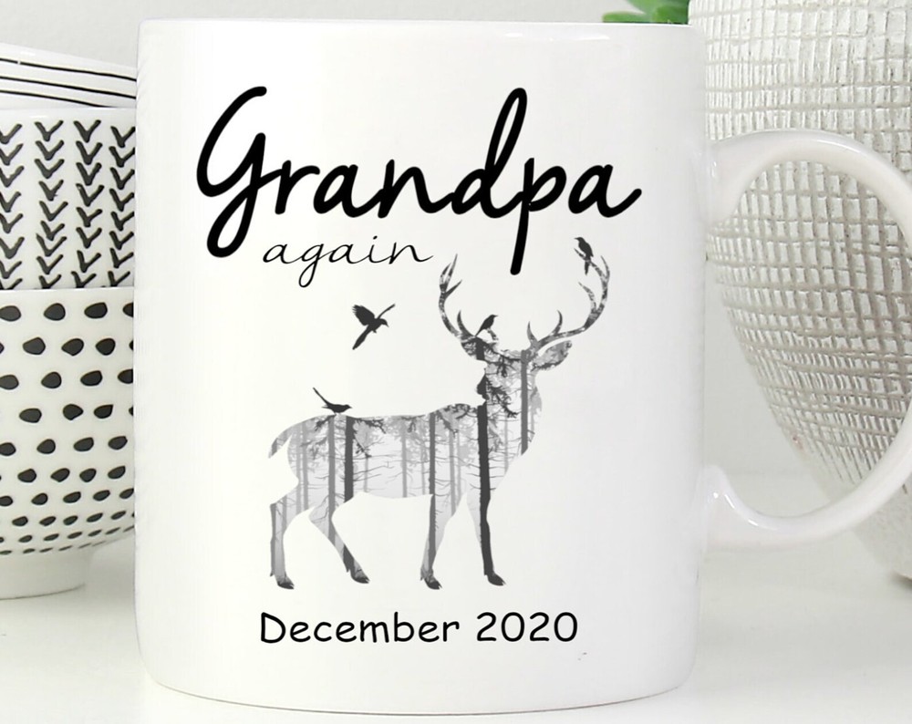Grandpa Again 2020 Mug / Personalized New Grandpa Mug / Pregnancy Announcement