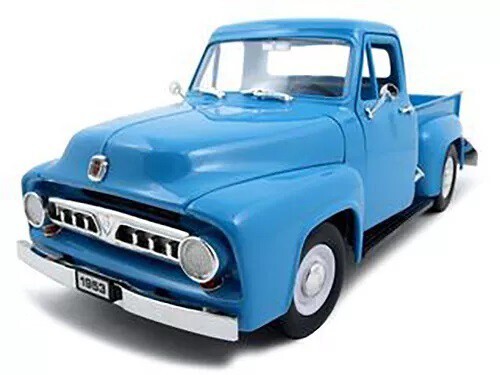1953 FORD F-100 PICKUP TRUCK LIGHT BLUE 1/18 DIECAST MODEL ROAD SIGNATURE 92148