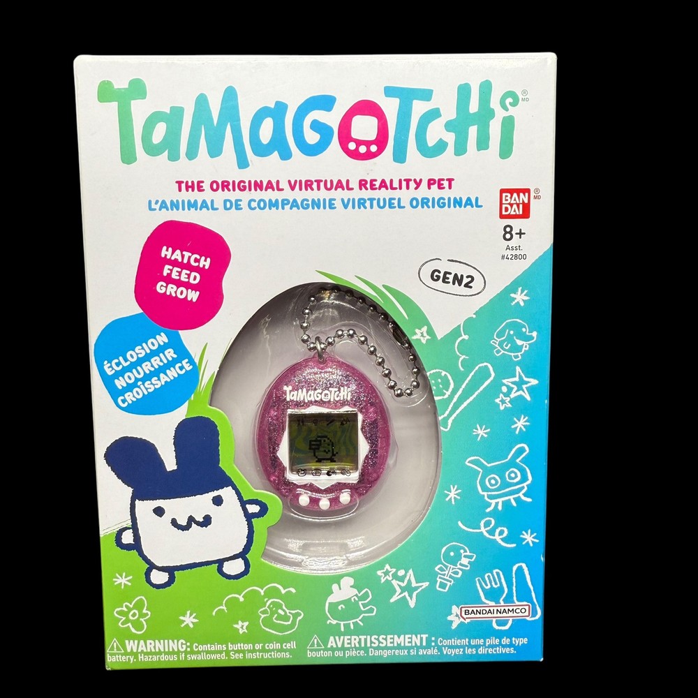 Pink Glitter Gen 2 Tamagotchi Virtual Pet by Bandai New Sealed