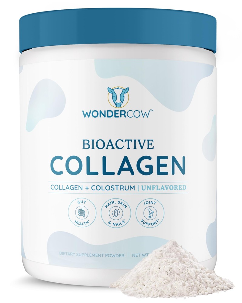 Hydrolyzed Collagen Peptides Powder with Bovine Colostrum for Skin & Joint Support