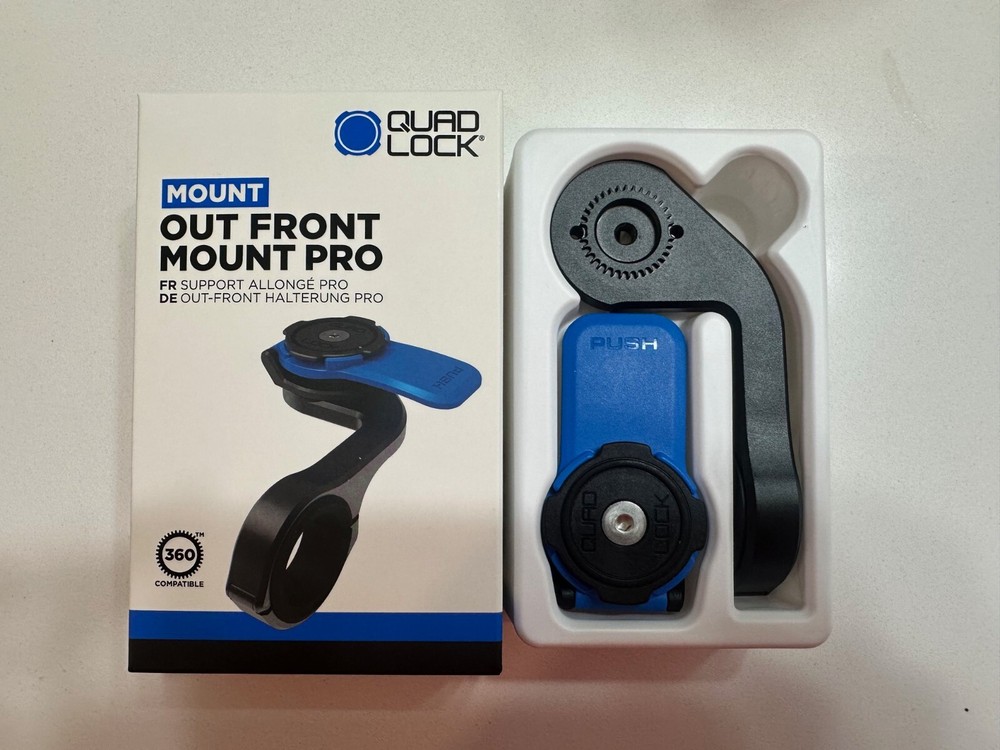 Quad Lock Out Front Bike Mount Pro in Black