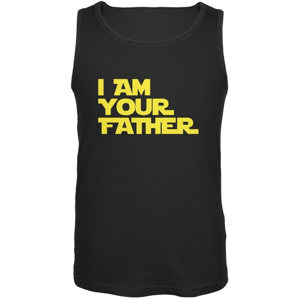 Fathers Day - I Am Your Father Black Adult Tank Top-image