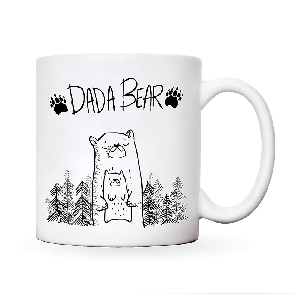 Best Dad Mug Gift – Dada Bear Coffee Cup for Father's Day from Kids