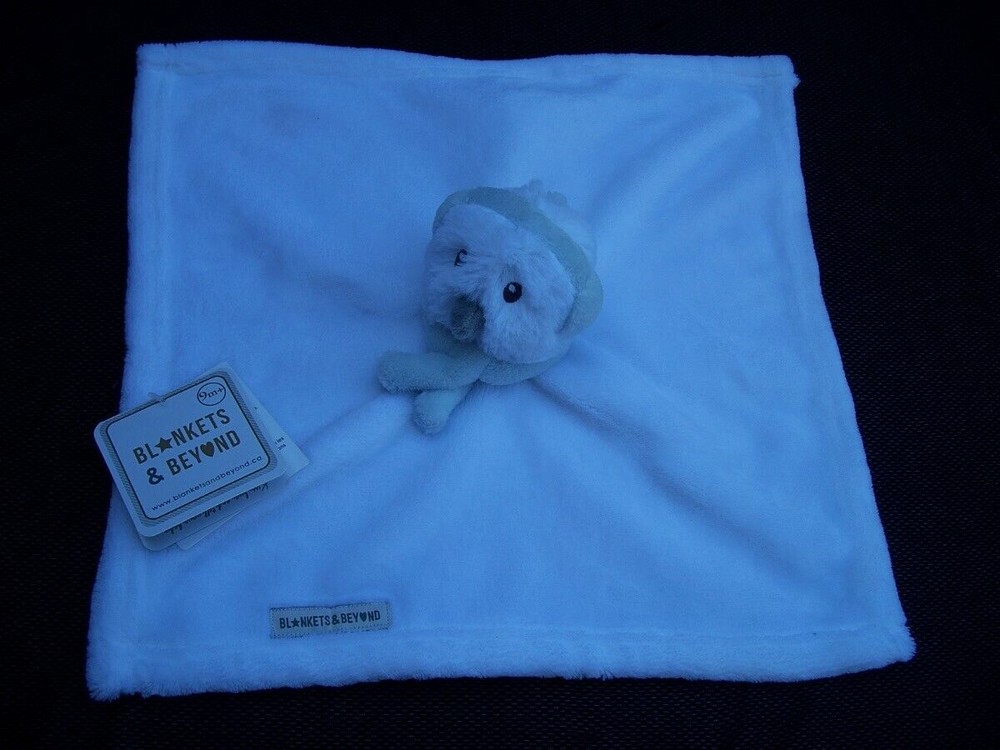 BLANKETS & BEYOND nwt white & blue Snowman Security Blanket~Lovey~NEW~Nunu~NEW~