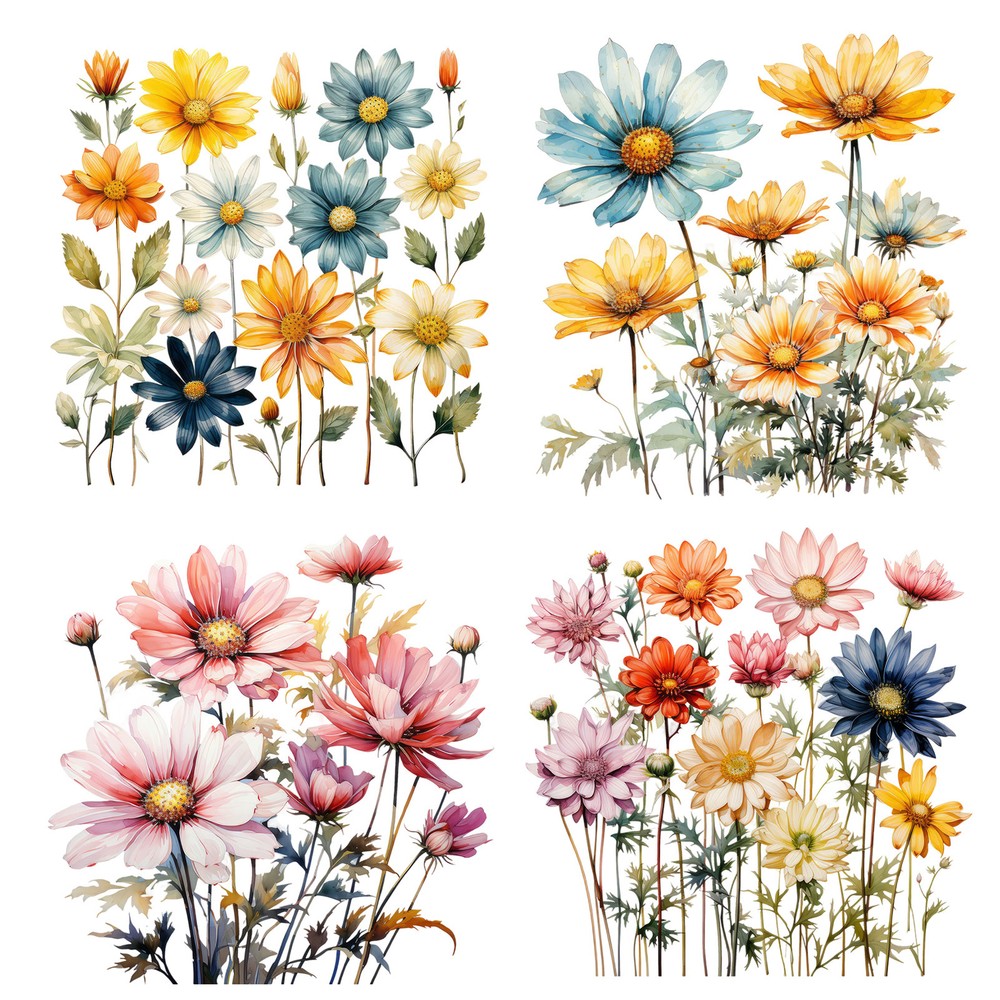 Flowers Toilet Stickers Floral Bathroom Sticker Toilet Seat Lid Wall Decal