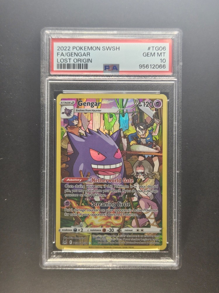 Pokemon Gengar Lost Origin TG06 Full Art PSA 10 Gem Mint Rare