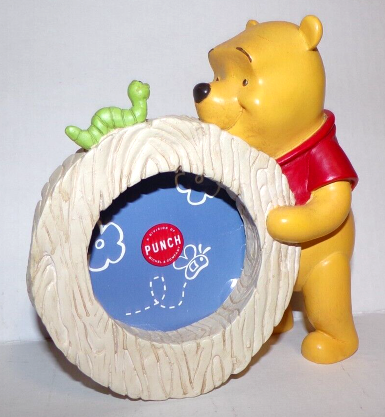 Winnie The Pooh 100 Acre Collection Picture Frame Resin Log Worm Punch Vintage