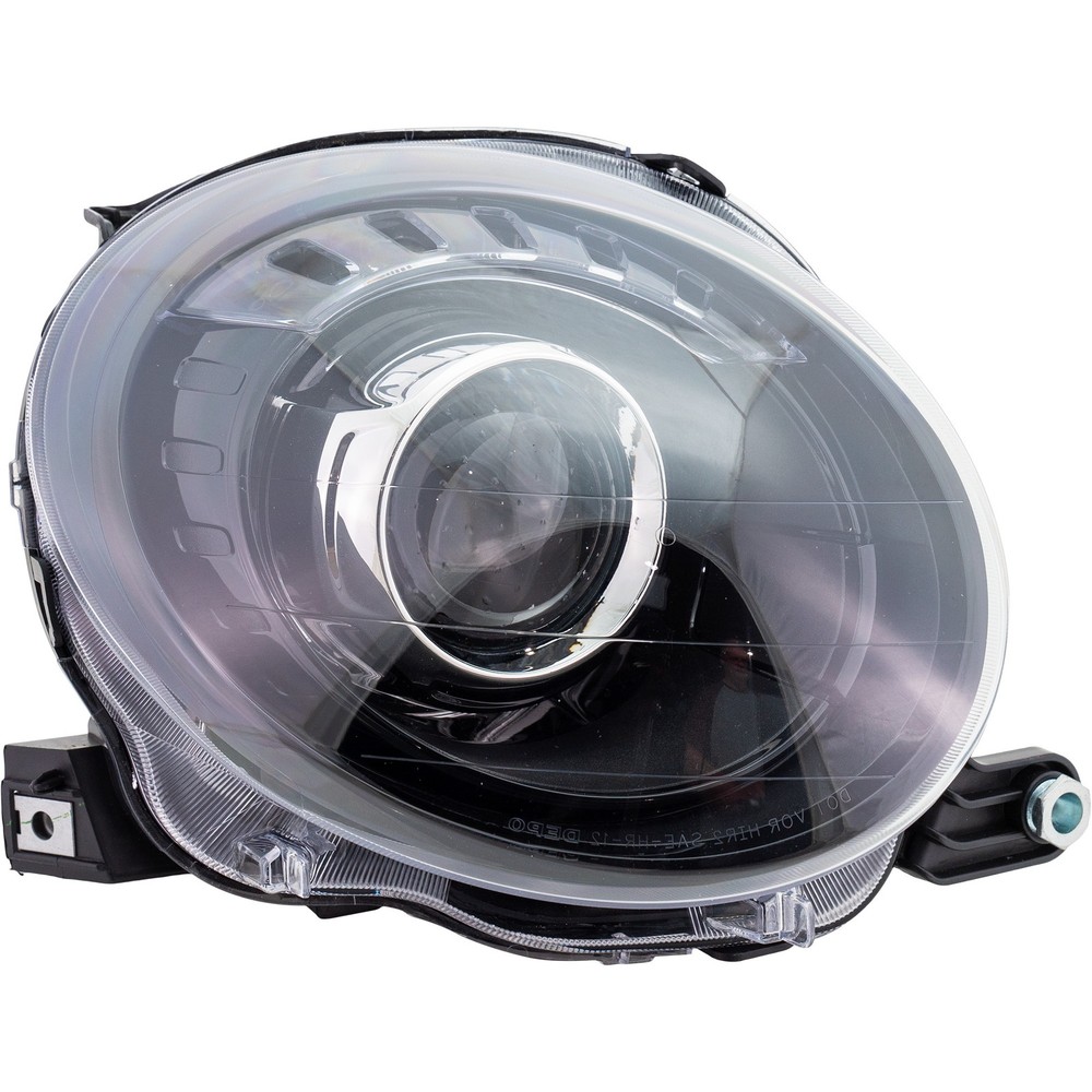 CAPA For 12-18 Fiat 500 Front Headlight HeadProjector Head Light Right Side Q