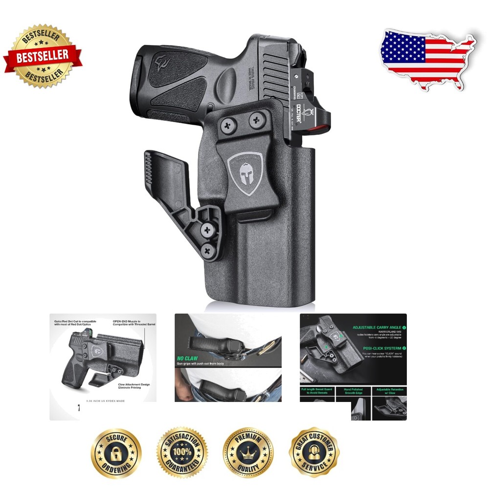 Concealed Carry Kydex Holster with Full Sweat Guard for Taurus G3 & Glock Models