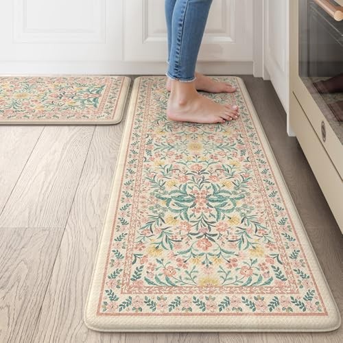 Non-Slip Cushioned Kitchen Floor Mat for Comfort & Waterproof Protection  