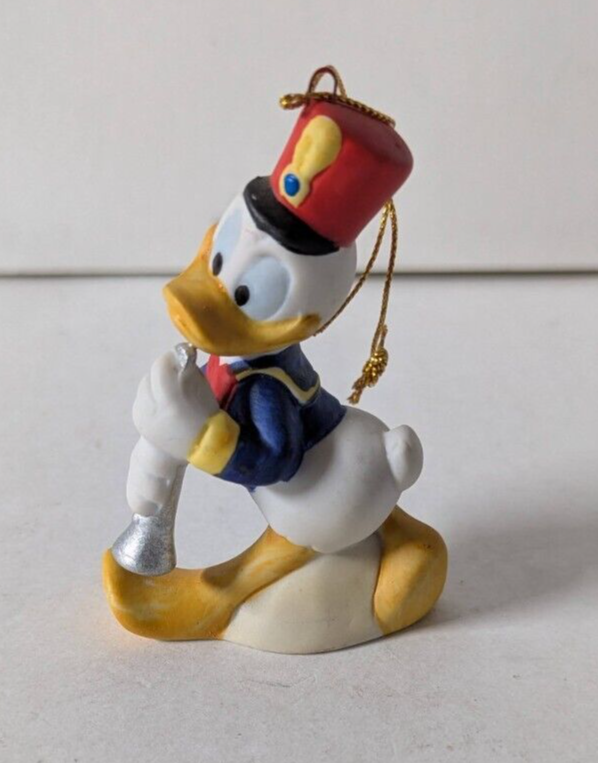 Vintage Schmid Disney Donald Duck Parade Bisque Christmas Ornament Rare