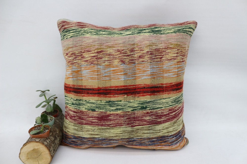 Pillow for Sofa, Kilim Pillow Cover, Turkish Pillow, 16