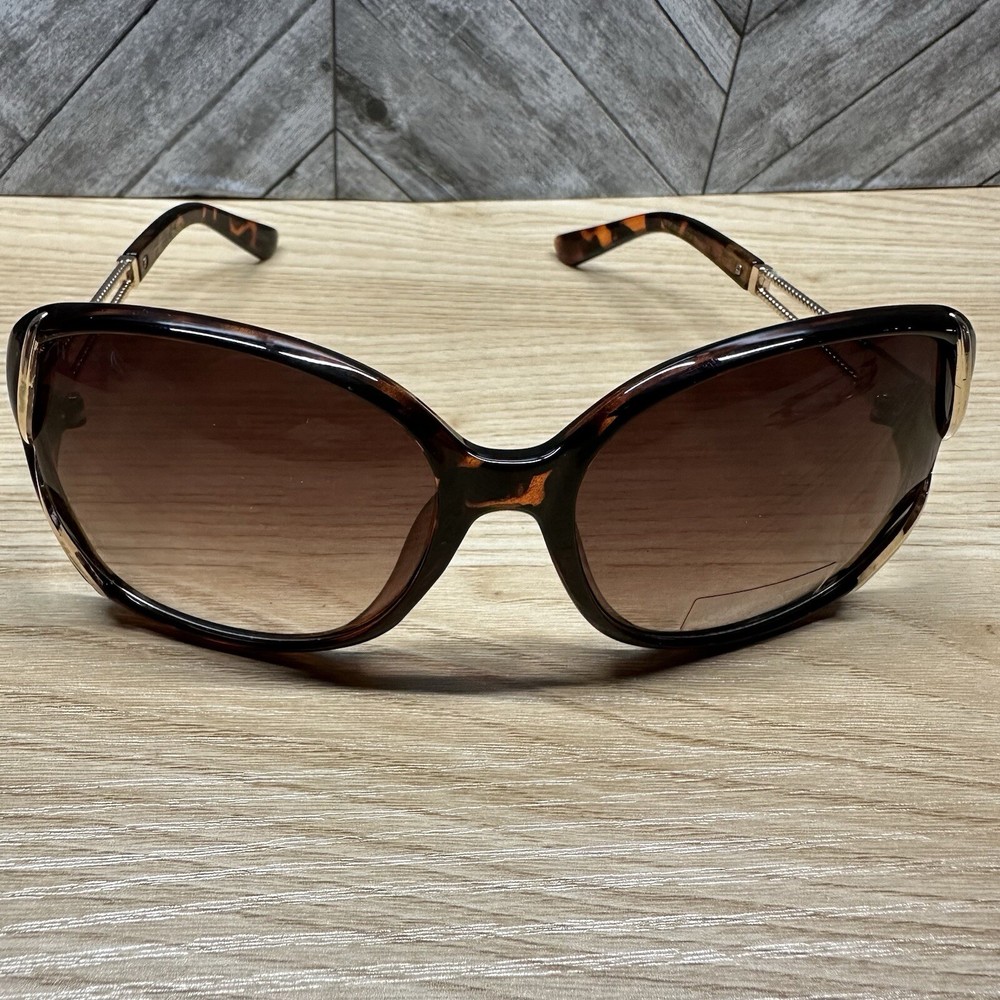 Jessica Simpson Tortoise Shell Gold Frame Oversized Sunglasses J6011-TS