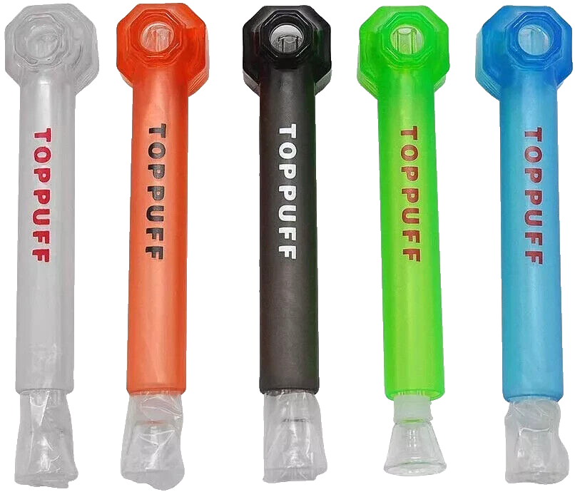 Top Puff Premium Portable Hookah Bottle Water Glass Bong- 1pcs/1x GREEN