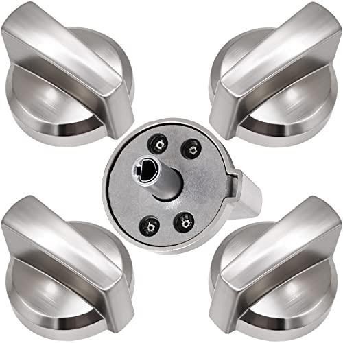 Funmit 5 Pack WB03X25796 Heavy Duty Burner Knob Exact Compatible with General El
