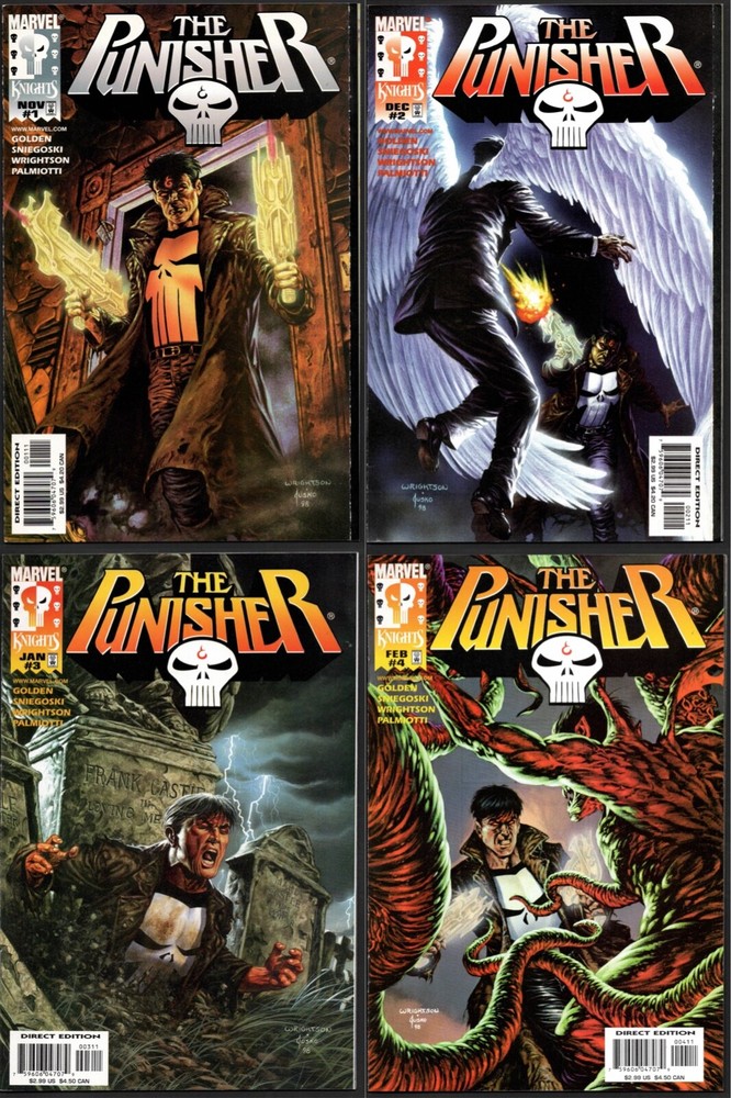 Marvel Knights Punisher 1-4 Complete Set 1998 NM Condition  