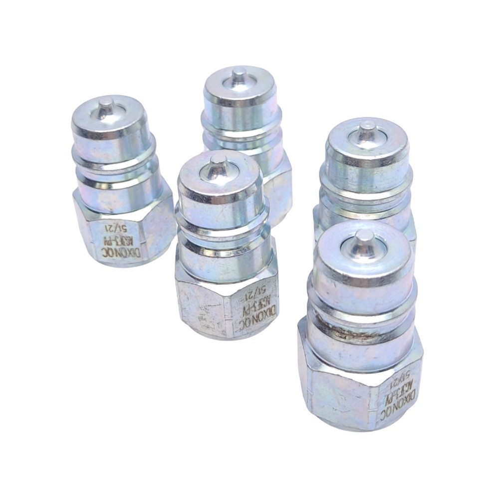 Lot of 5 Dixon AG3F3-PV Agricultural Poppet Valve Plugs, 3/8in NPTF, 4000 PSI