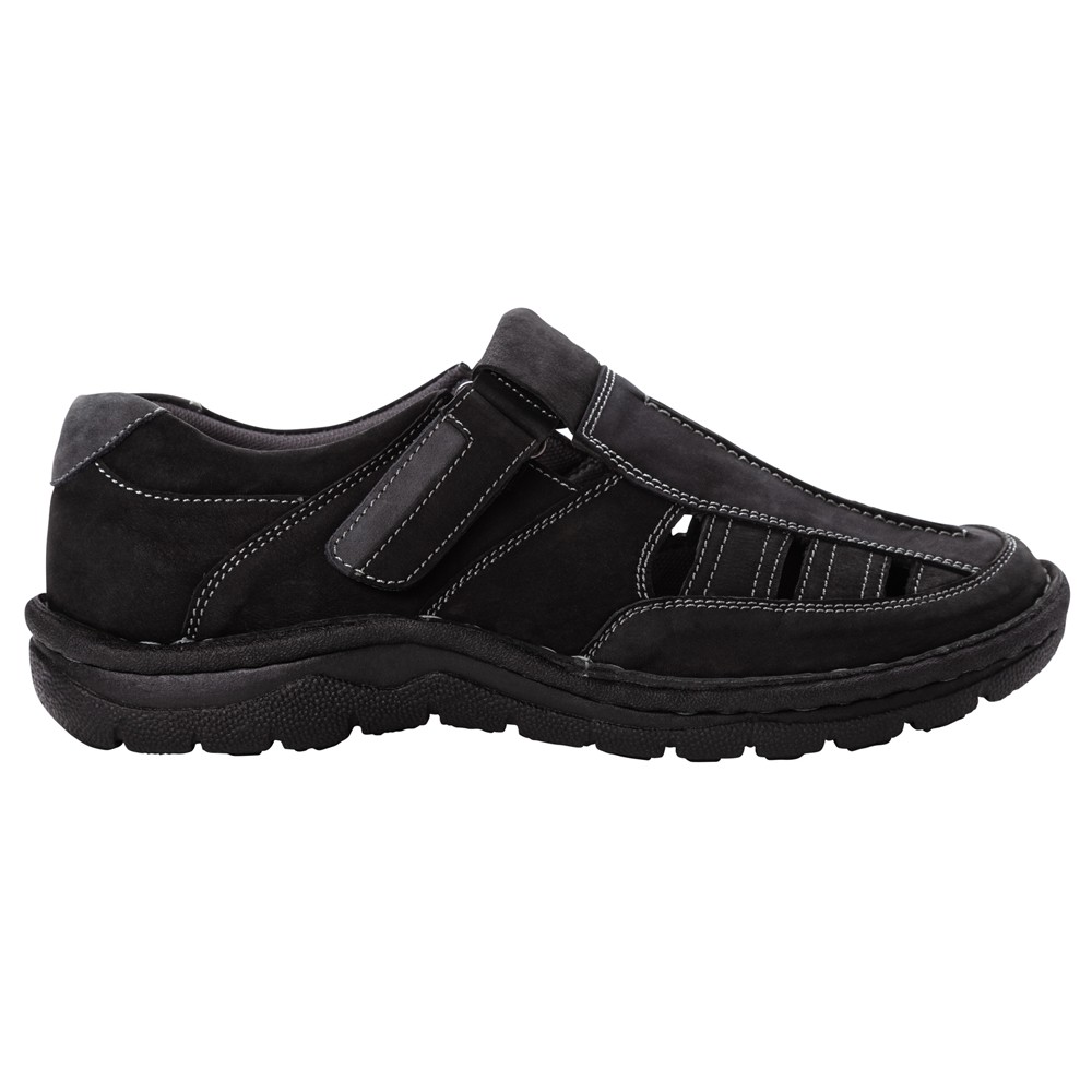 Propet Jack Fisherman Men's Black Casual Sandals MSA013SBLK