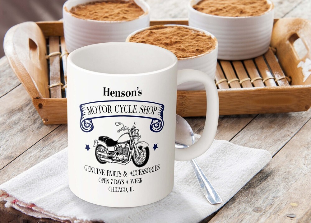 Personalized Motorcycle Mug Shop Name Bikers Mug Custom Motocycle Mug
