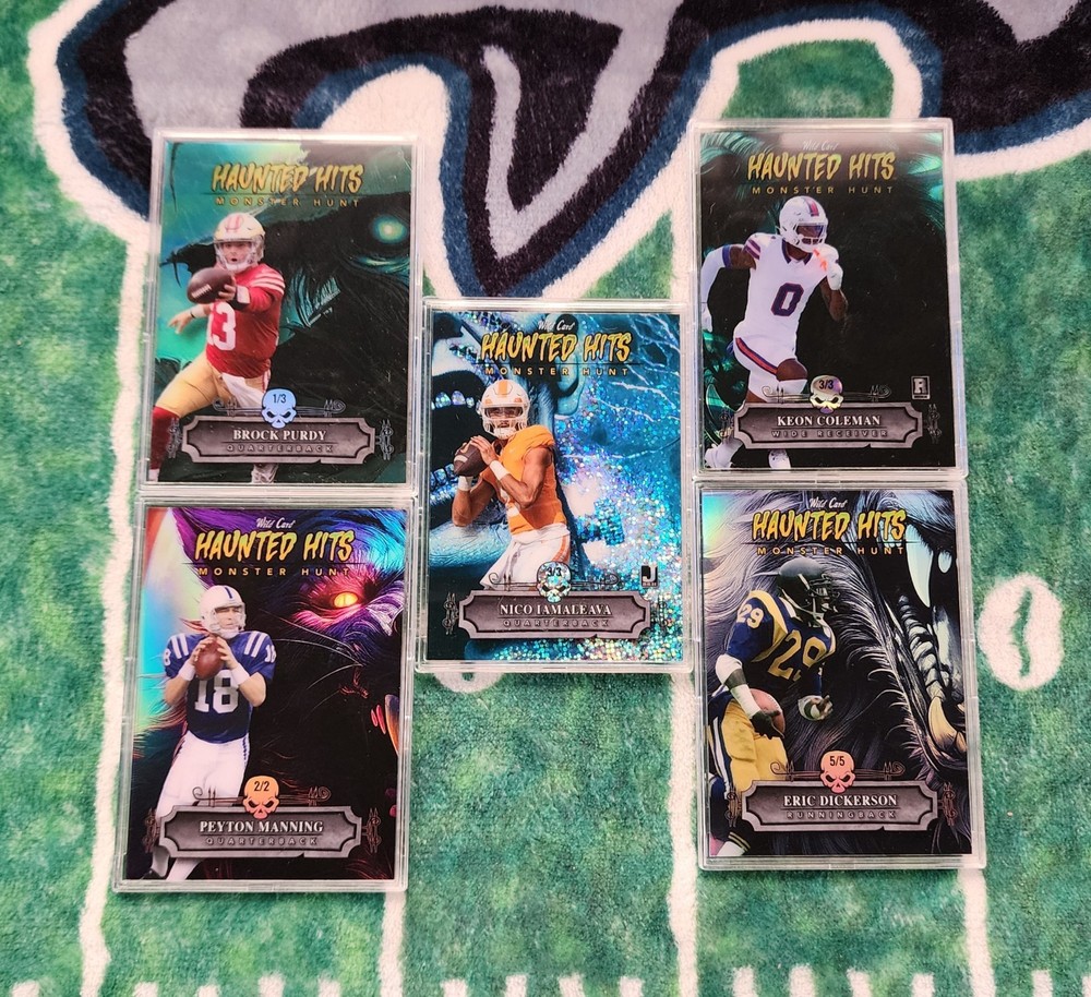 2024 WILD CARD (5) CARD LOT HAUNTED HITS