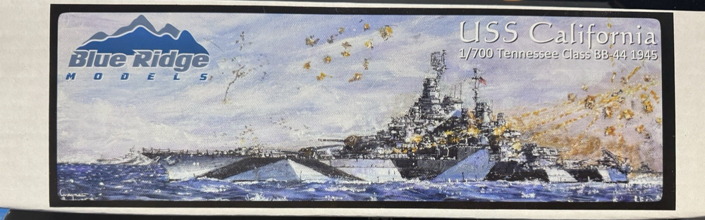 BLUE RIDGE MODELS 1/700 USS California BB-44 1945 Complete Resin Kit
