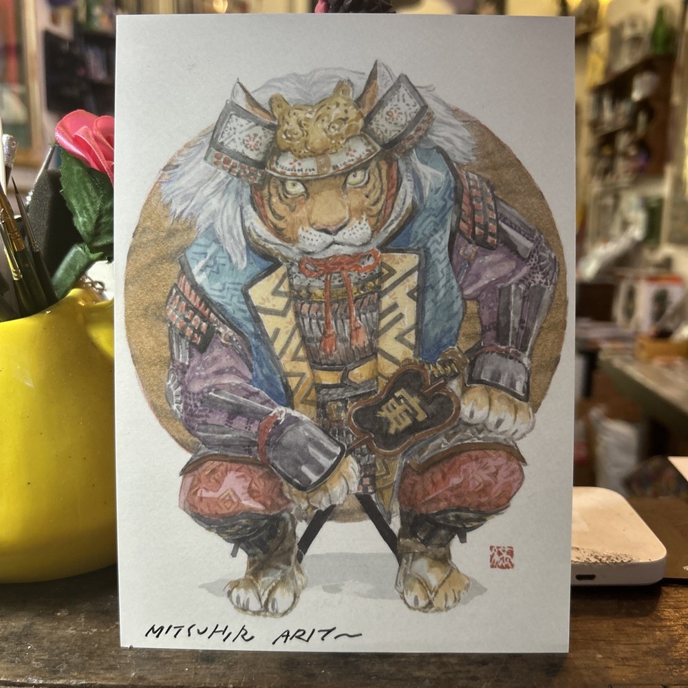 Pokemon Artist Mitsuhiro Arita Signed Print Chinese Zodiac Tiger NYCC