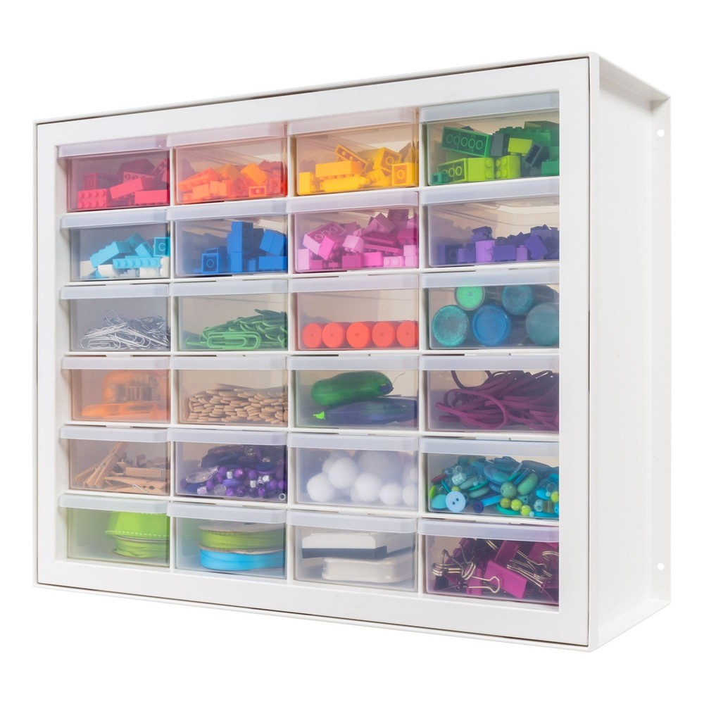 USA 24 Storage Drawer Organizer, Craft Cabinet Storage, Craft Organizers and ...