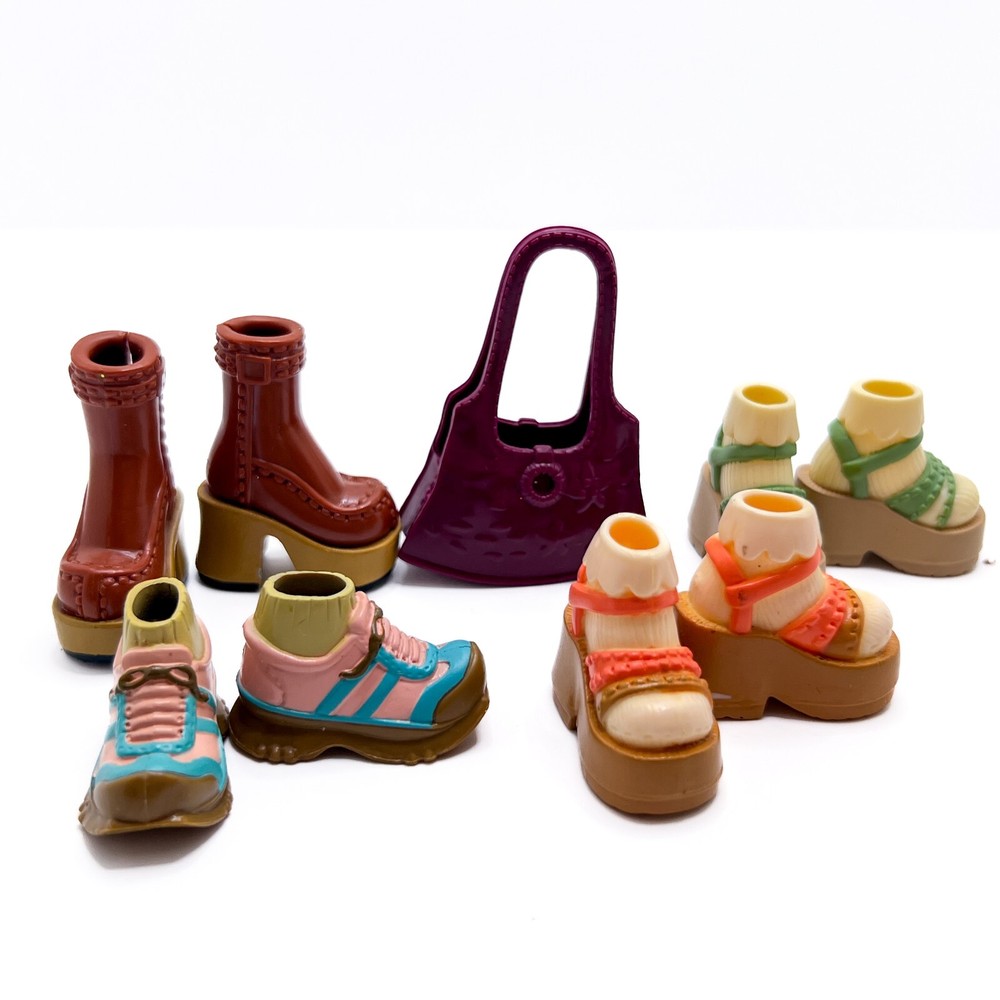 My Scene Barbie Doll Shoes Boots Sneakers Chelsea Bag Purse Lot