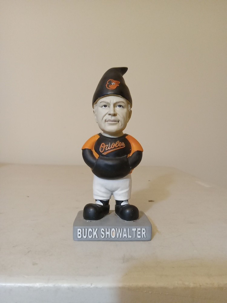 Buck Showalter Baltimore Orioles Garden Gnome 2014 SGA USED FLAWS MLB Baseball