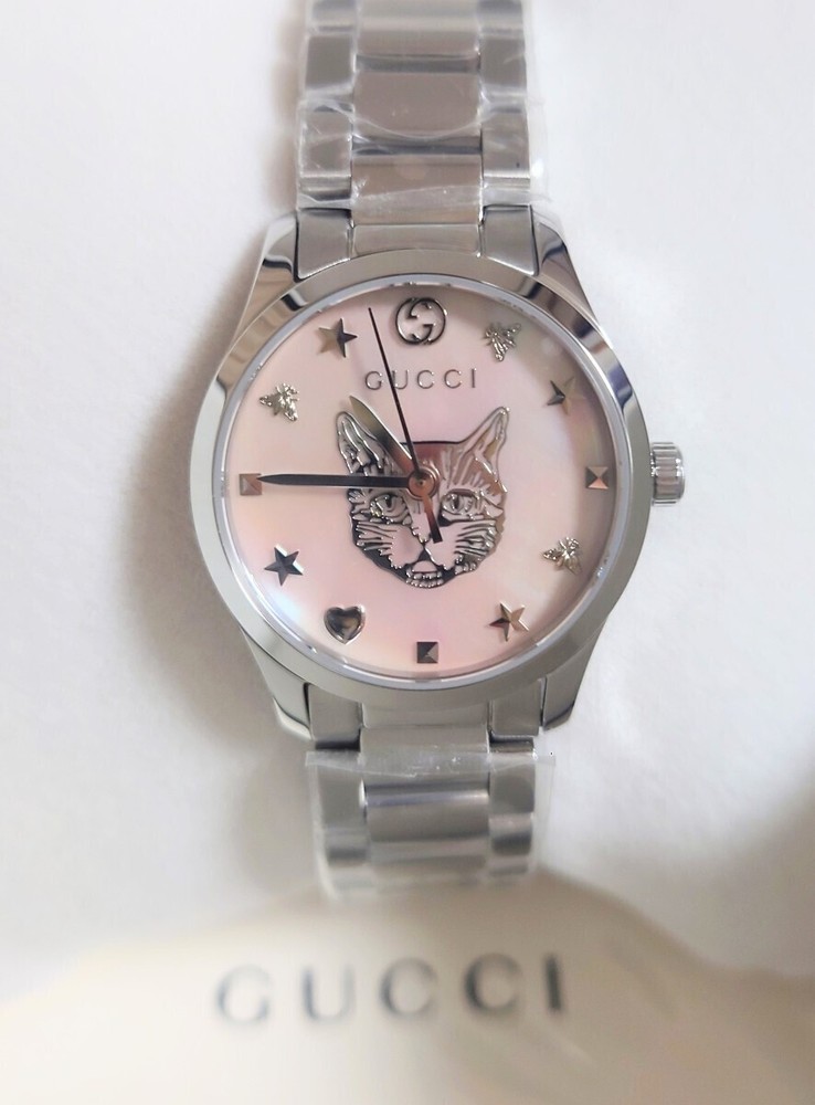 Gucci G Timeless Shell Motif Watch with Mother of Pearl Dial YA1265013