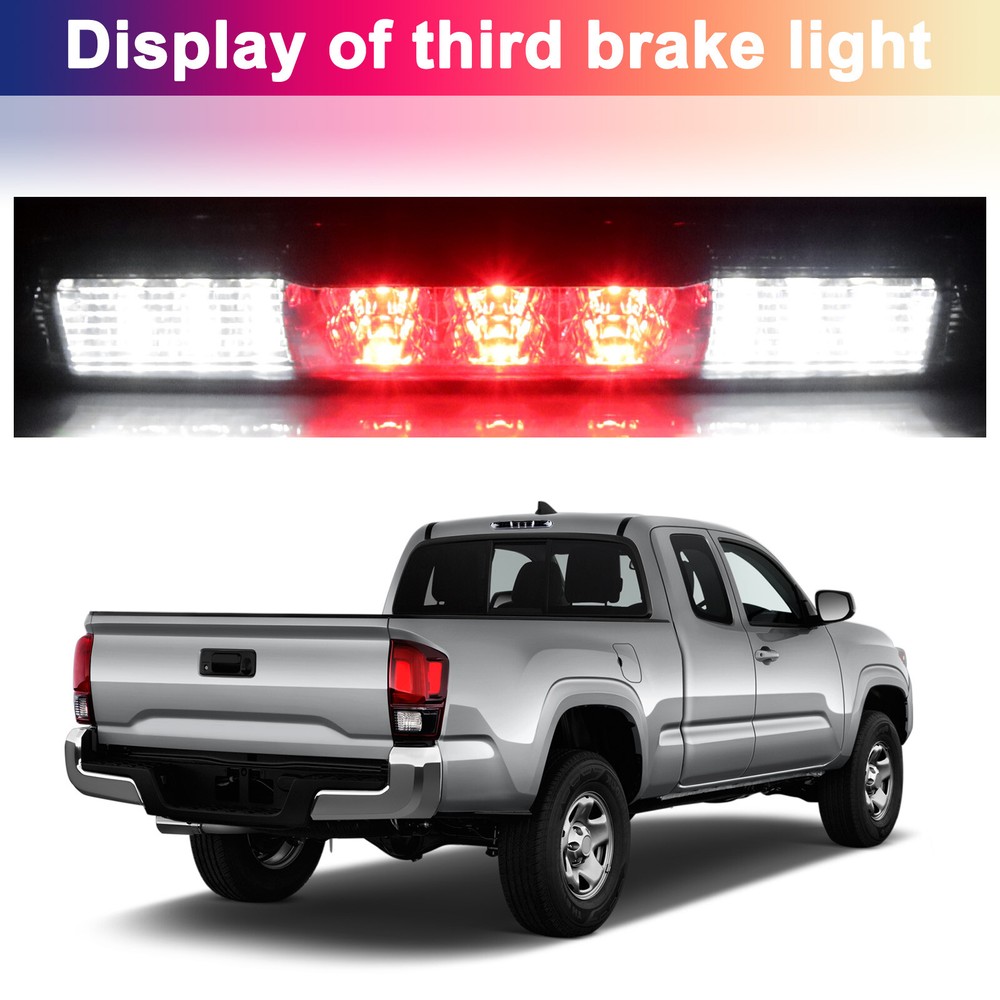 Smoke Lens for 07-08 GMC Sierra 1500 3rd Brake Light Cargo Lamp with Chrome Housing