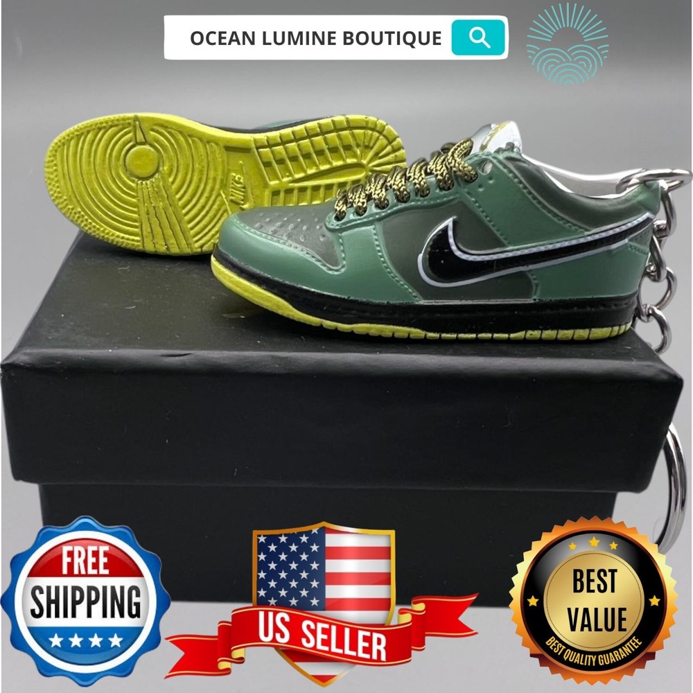 SB DUNK 3D Mini Sneaker Keychain, Jordan Sneaker Collectible, Box Options