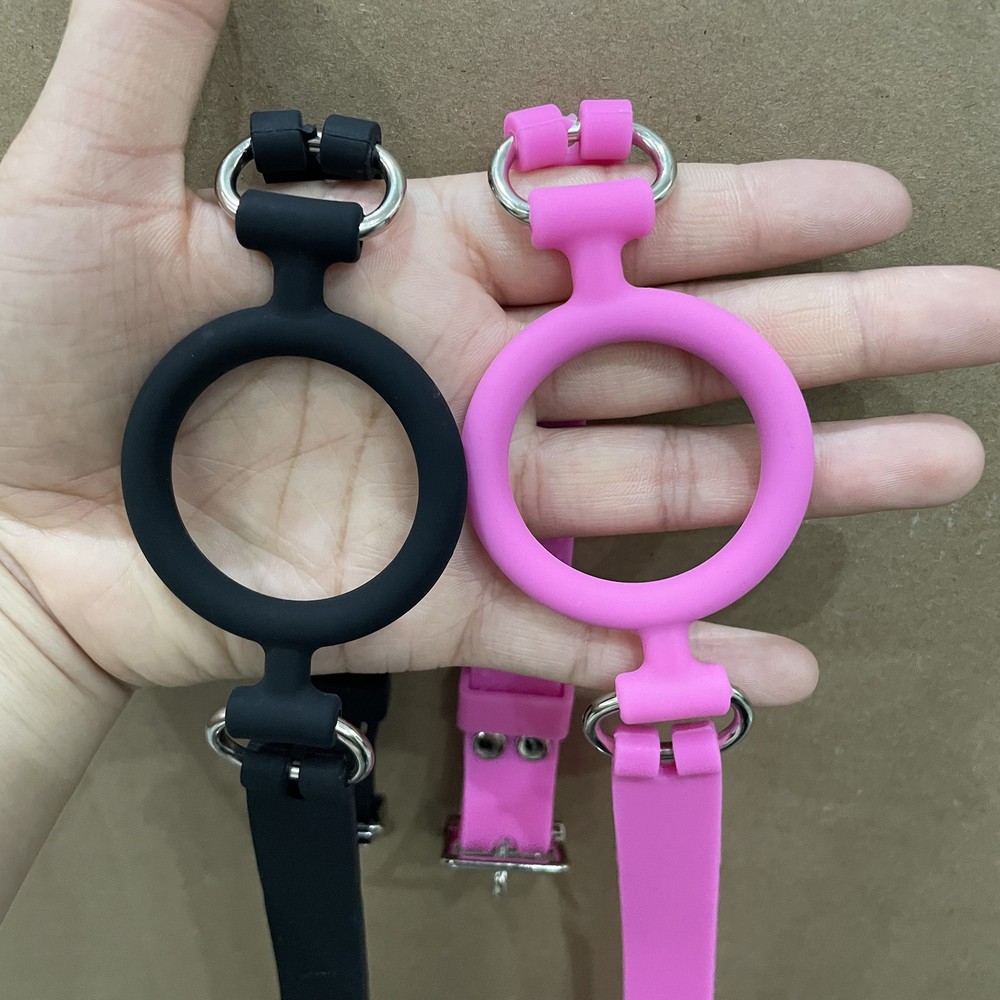 Silicone Open Mouth Gag Bondage Restraints O Ring Gag Plug Slave BDSM Women Men