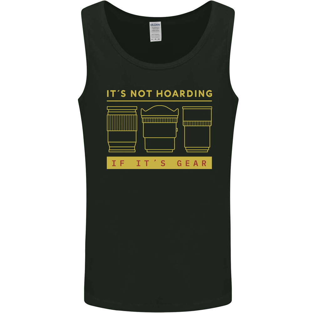 Photography its Not Hoarding Funny Photographer Mens Vest Tank Top