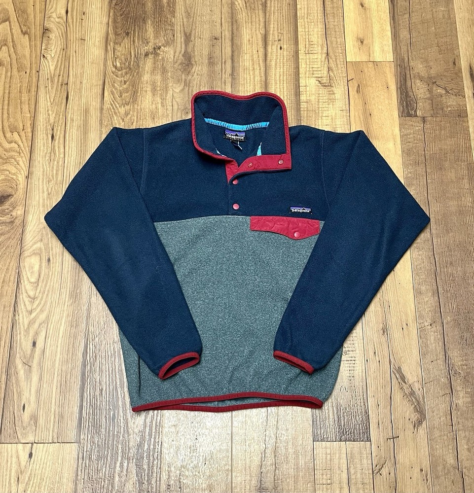 Patagonia Mens Synchilla Fleece Snap Pullover Jacket Size XS