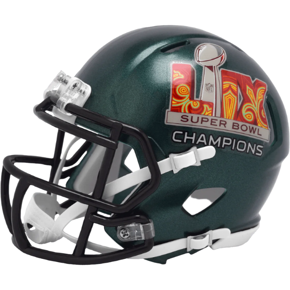 Presale Philadelphia Eagles Super Bowl 59 Champions Riddell Mini Helmet-image